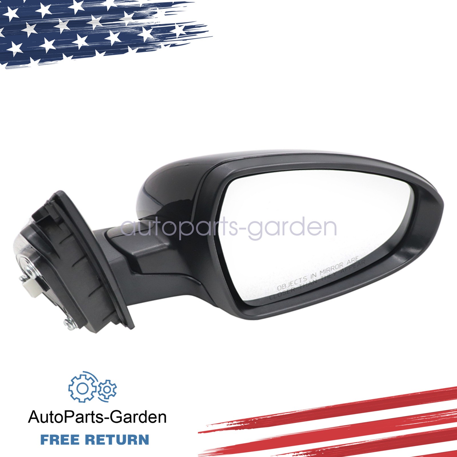 New Mirror Passenger Right Side Manual Fold For Kia Forte 2019 87620M7000