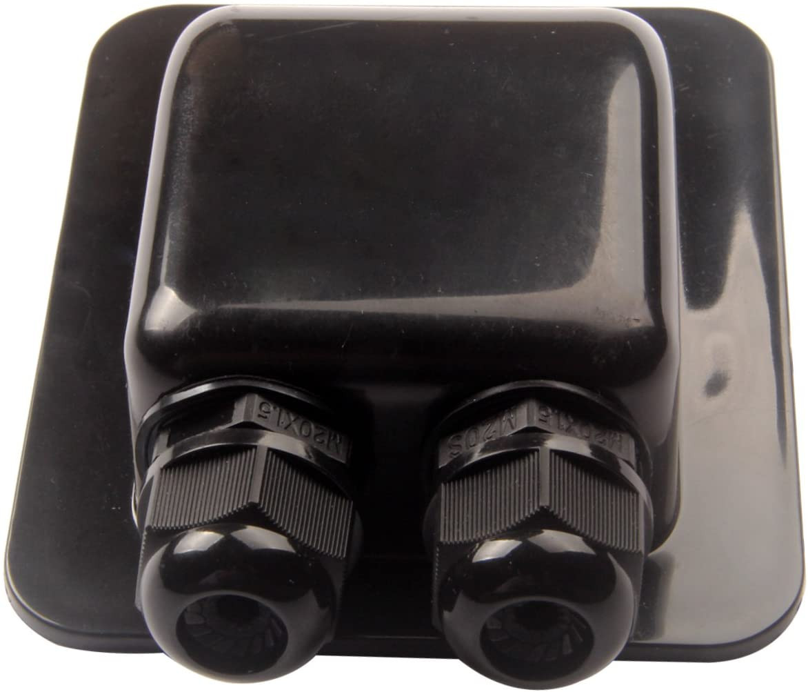 Weatherproof ABS Solar Double Cable Entry Gland,Curved Cable Connector | For All