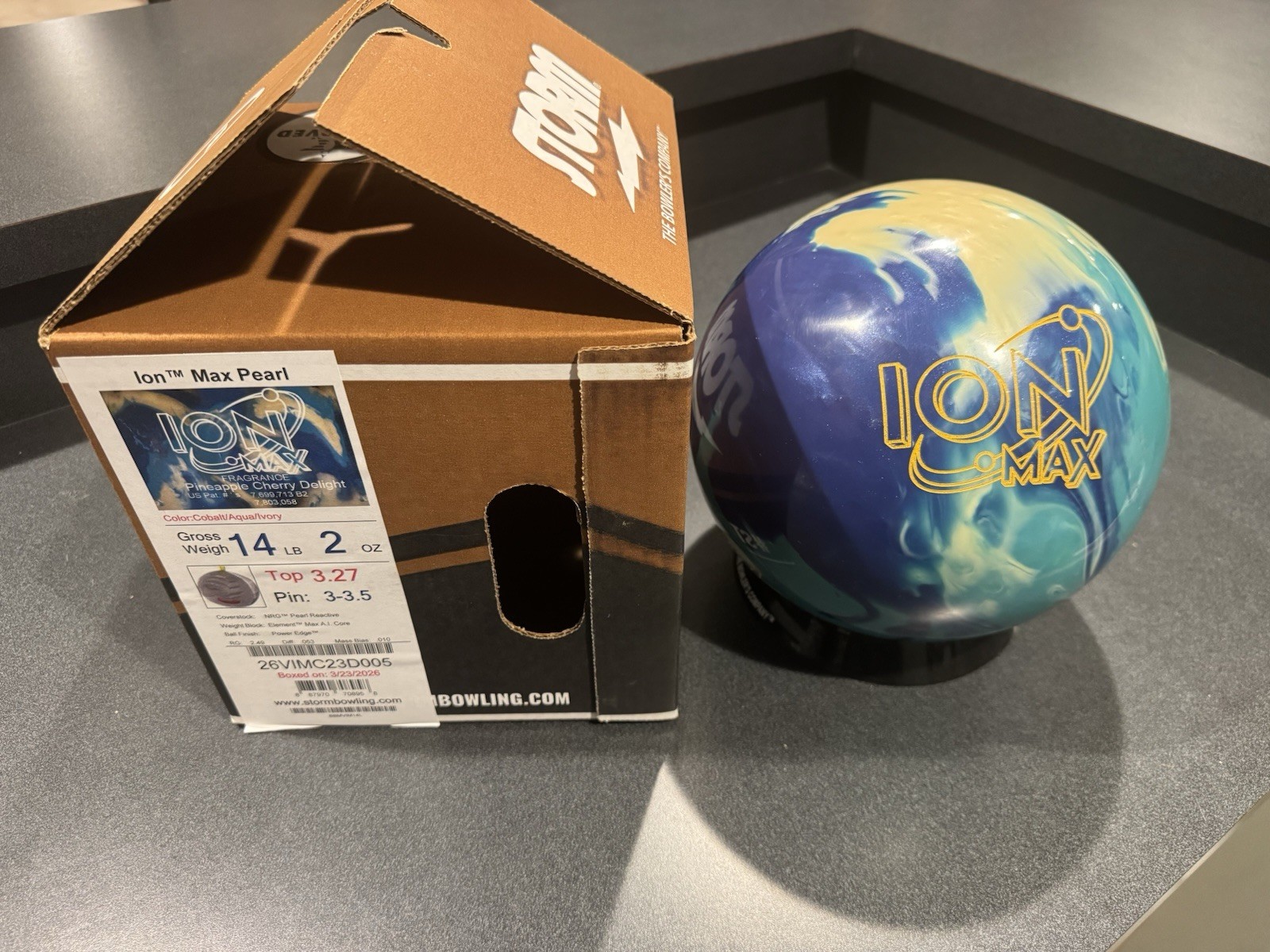 Storm Ion Max Pearl Bowling Ball 14lb NIB