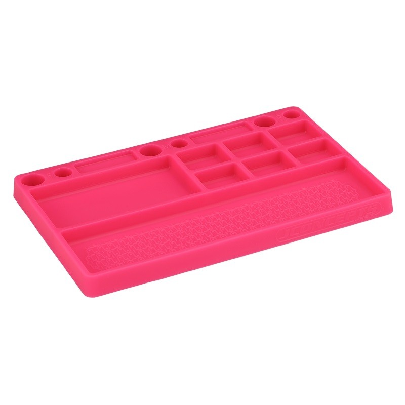Jconcepts Rubber Parts Tray Pink for 1/10 and 1/8 Vehicles 25504
