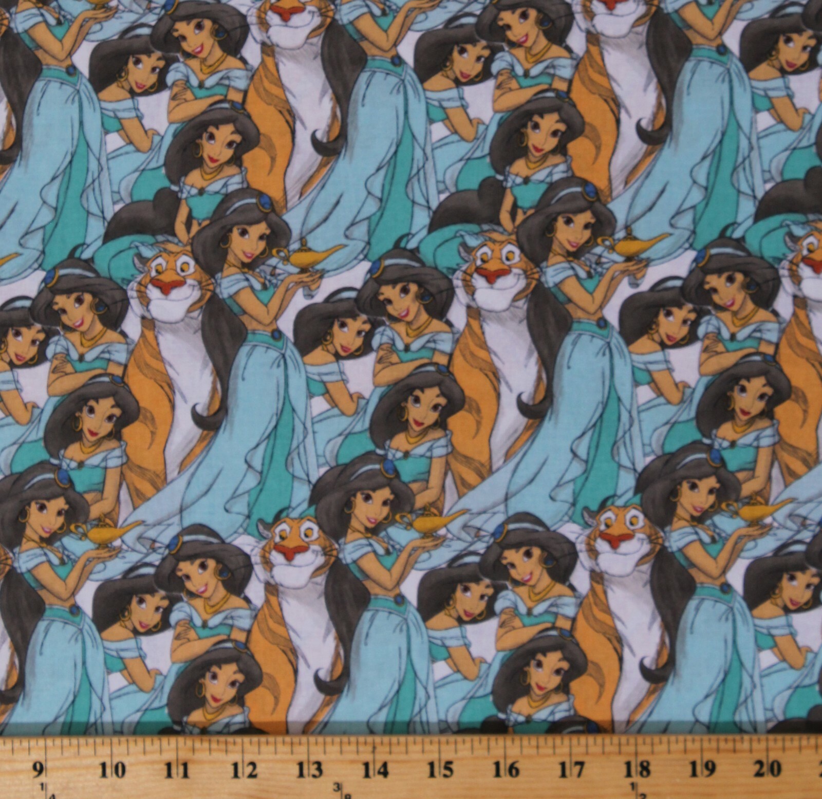 Cotton Aladdin Princess Jasmine Rajah Disney Kids Fabric Print BTY D475.50