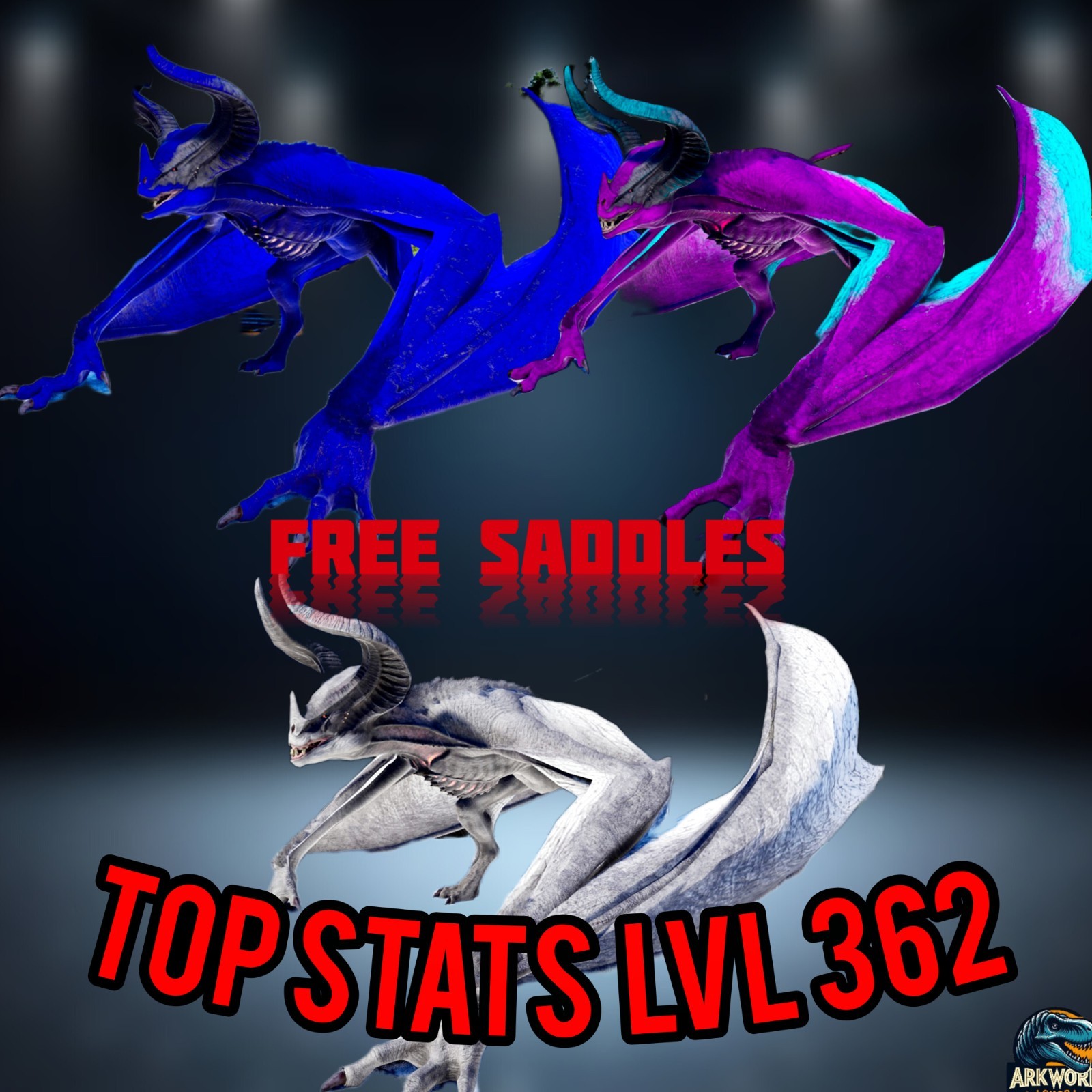 🦖ARK Survival Ascended New Gigadesmodus Top Stats PVE PS5/XBOX/PC
