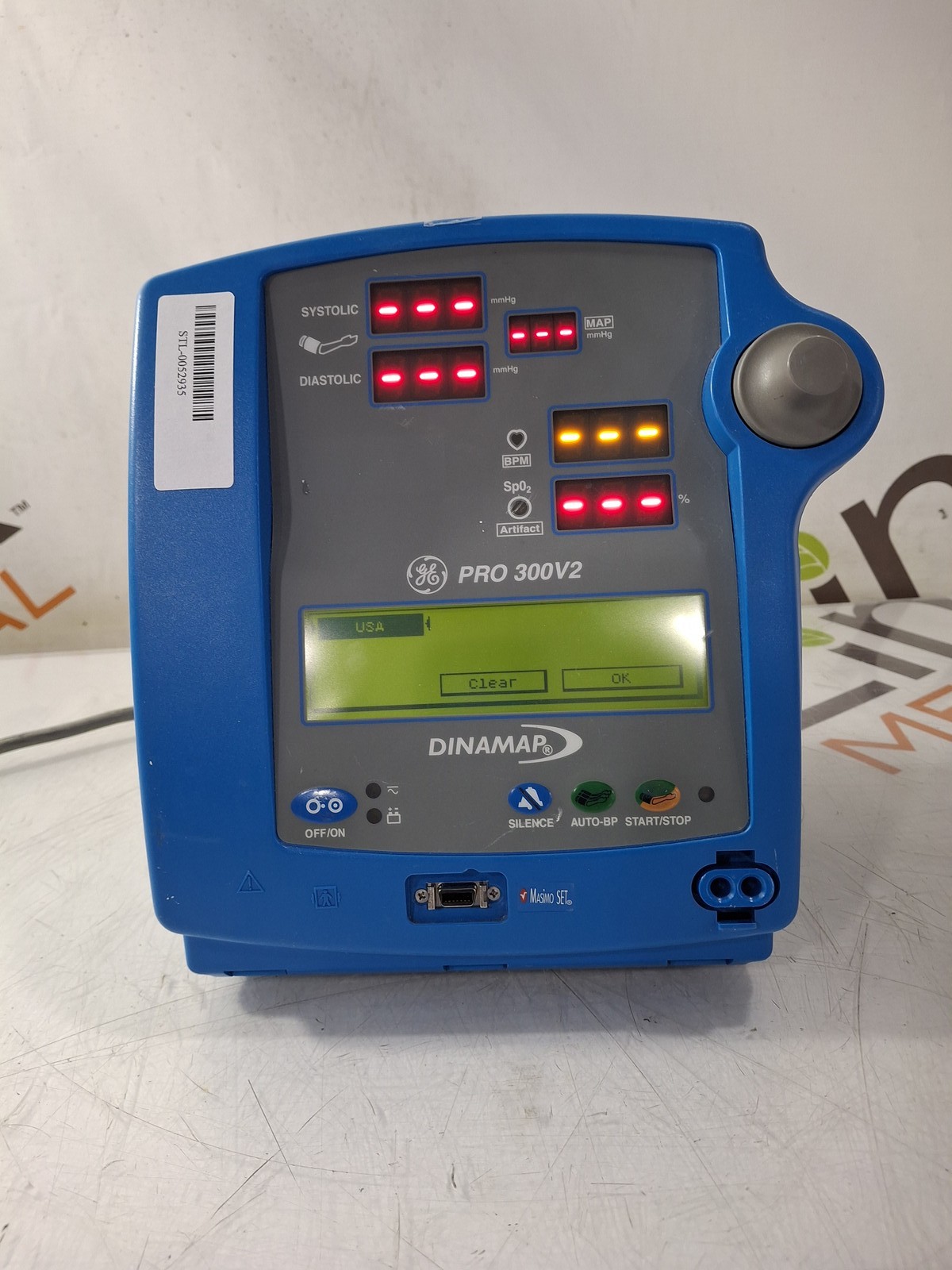GE Healthcare Dinamap Pro 300V2 Vital Signs Monitor