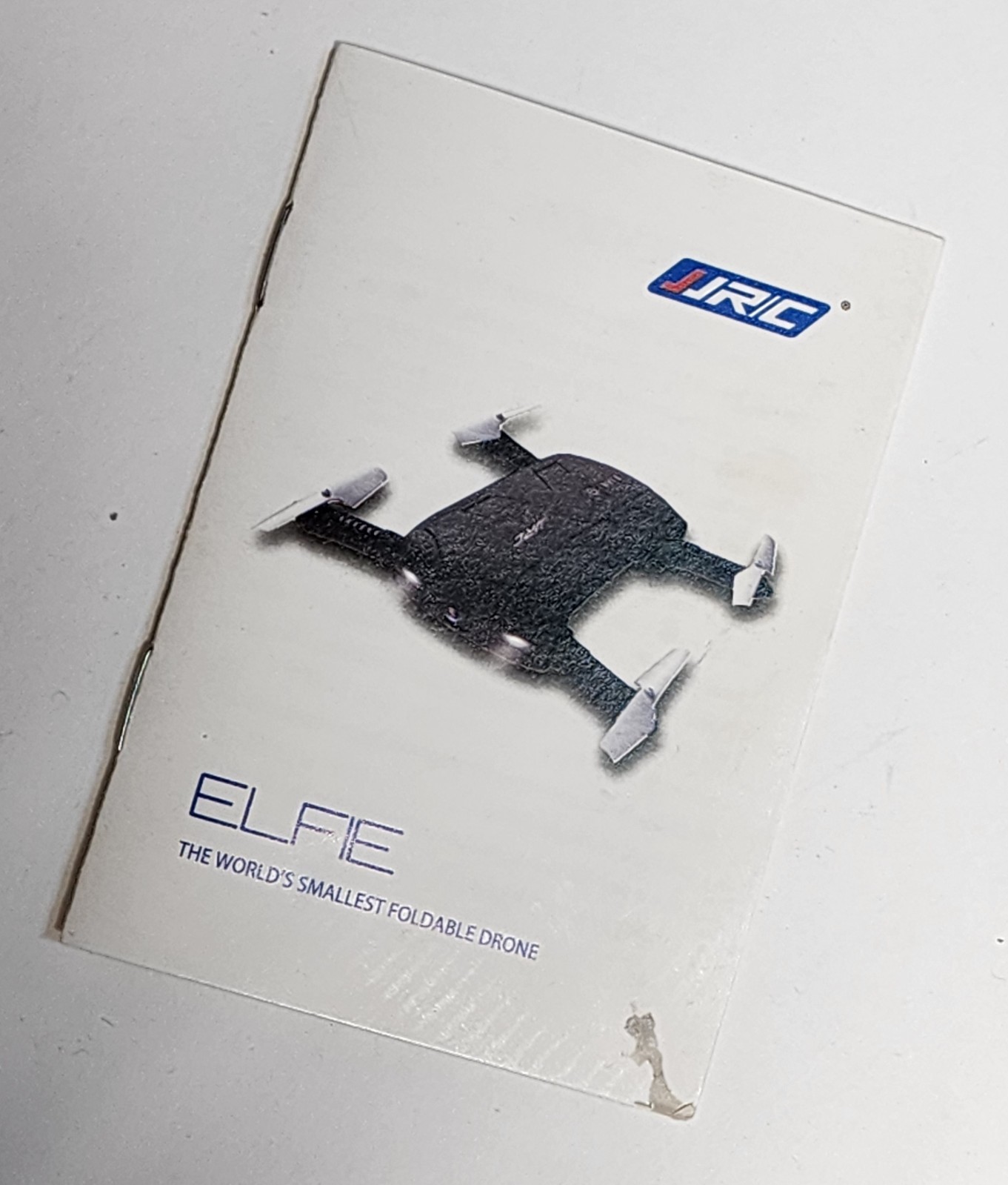 JJRC Elfie Selfie Foldable Pocket Quadcopter Drone box manual charger props bag