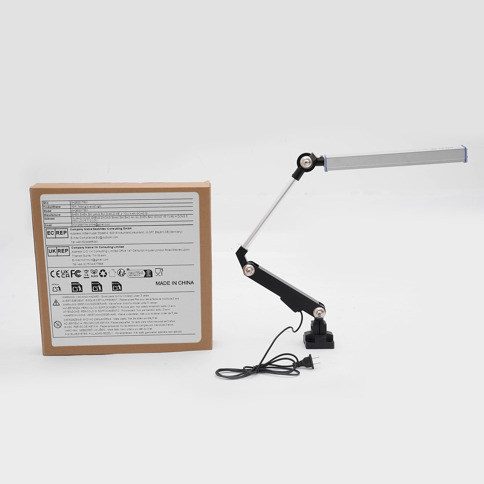 LED Machine Work Light,16W LED Rotatable Work Light for CNC Lathe Drill Table