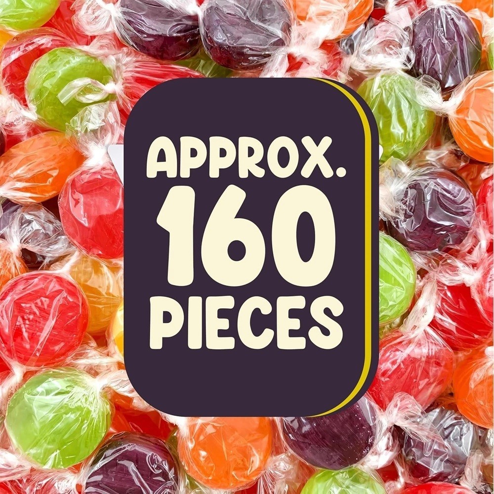 Assorted Fruit Flavored Buttons Discs Bulk Old Time Hard Candy (2 Pounds)