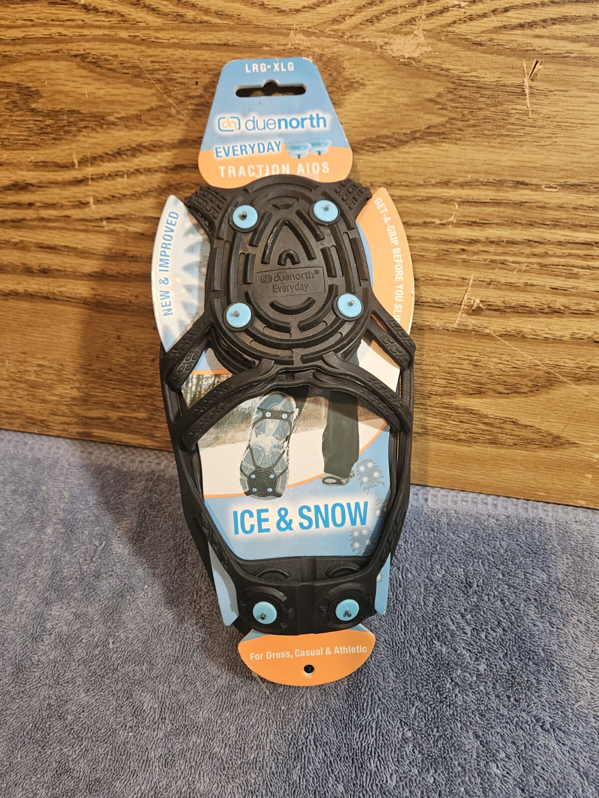 DueNorth Get A Grip Traction Aids Size L/XLG Ice And Snow Anti Slip For Boots