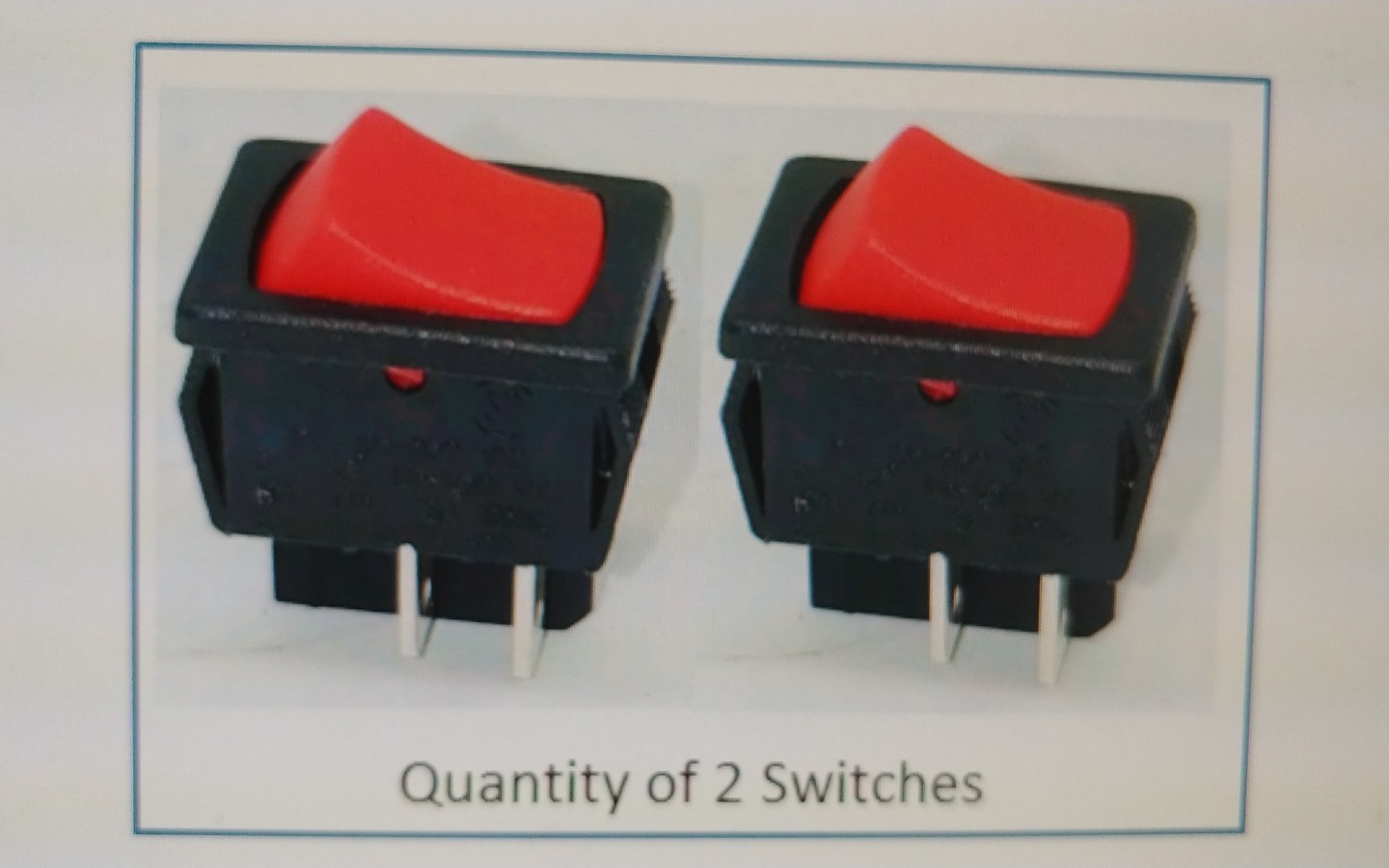 2 x NEW Genuine SHOP VAC SHOPVAC Vacuum Wet & Dry ON OFF RED rocker switch.
