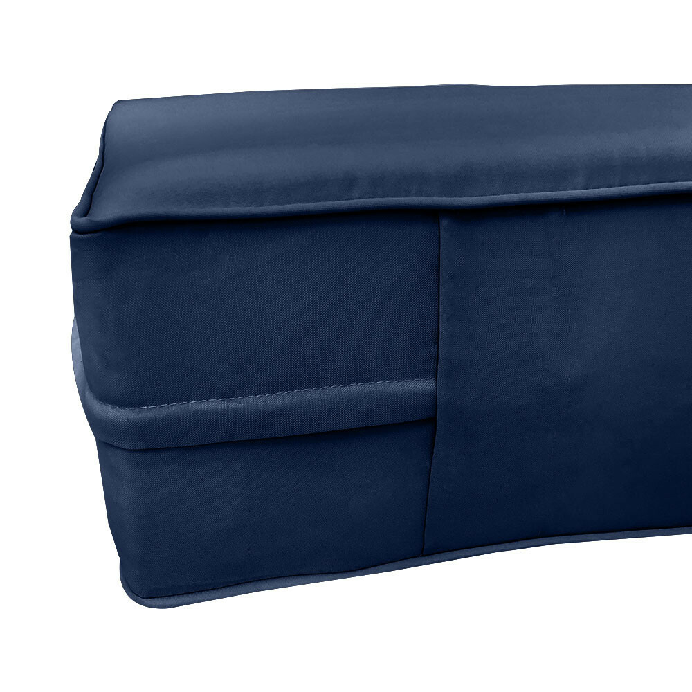 |COVER ONLY| Style 1 Twin Piped Trim Daybed Mattress Bolster Pillow Covers AD101