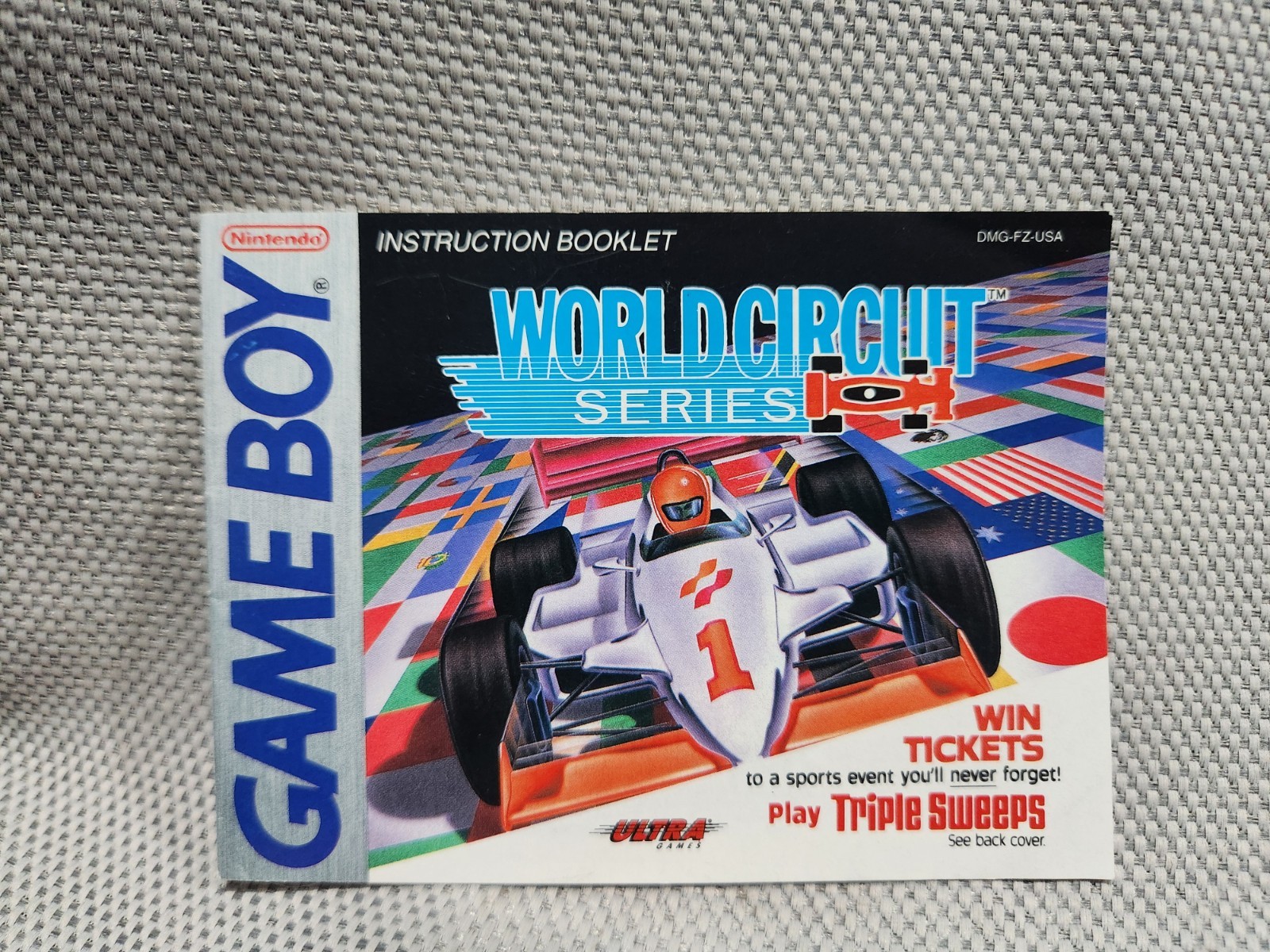 World Circuit Series (Nintendo Gameboy) Instruction Booklet Manual ONLY.