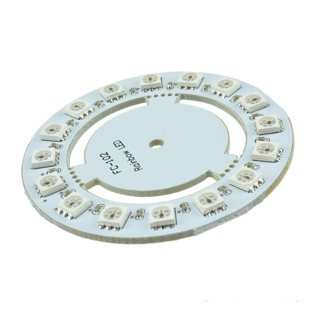 WS2812 WS2811 5050 RGB LED Lamp Panel Round 16-Bit 60mm 5V Rainbow Precise
