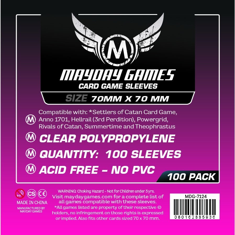 Square Card Sleeves - Small (70x70mm)