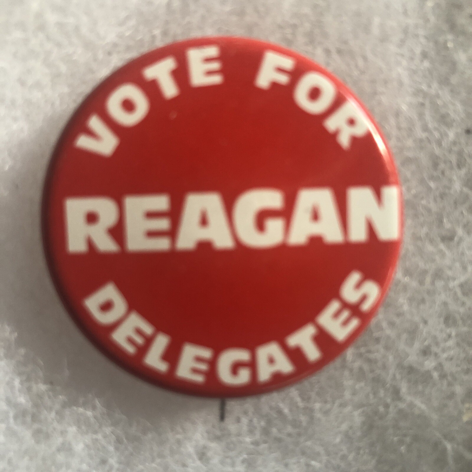Vote For REAGAN Delegates  1 1/8” pinback button pin