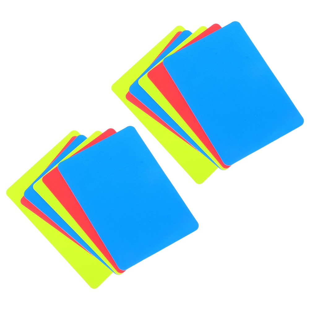 12 Pcs Red Blue Yellow Cards for Sports Game Professional Referee