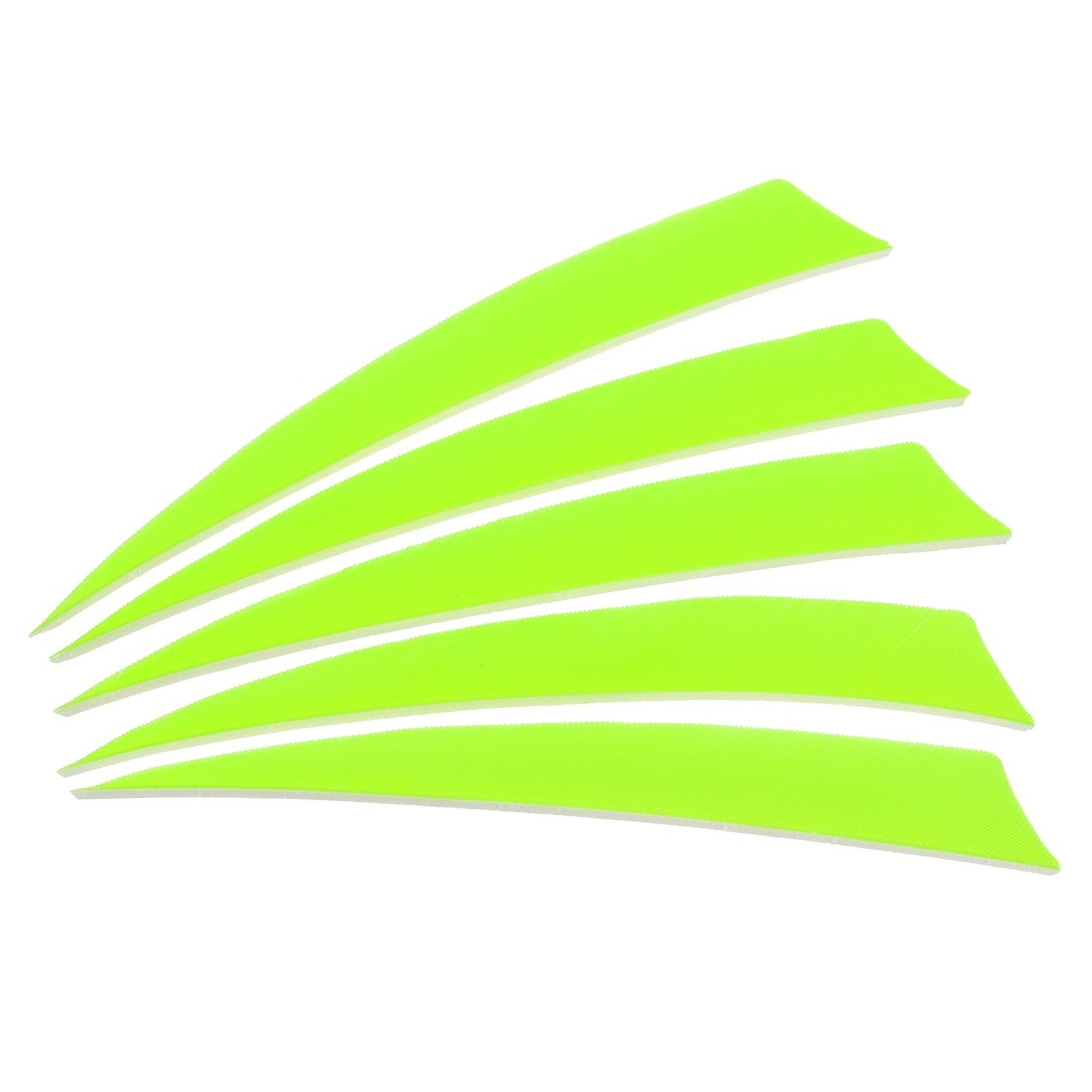 50 Pack 5" Arrow Turkey Feather Fletch Right Wing Fluorescent Green