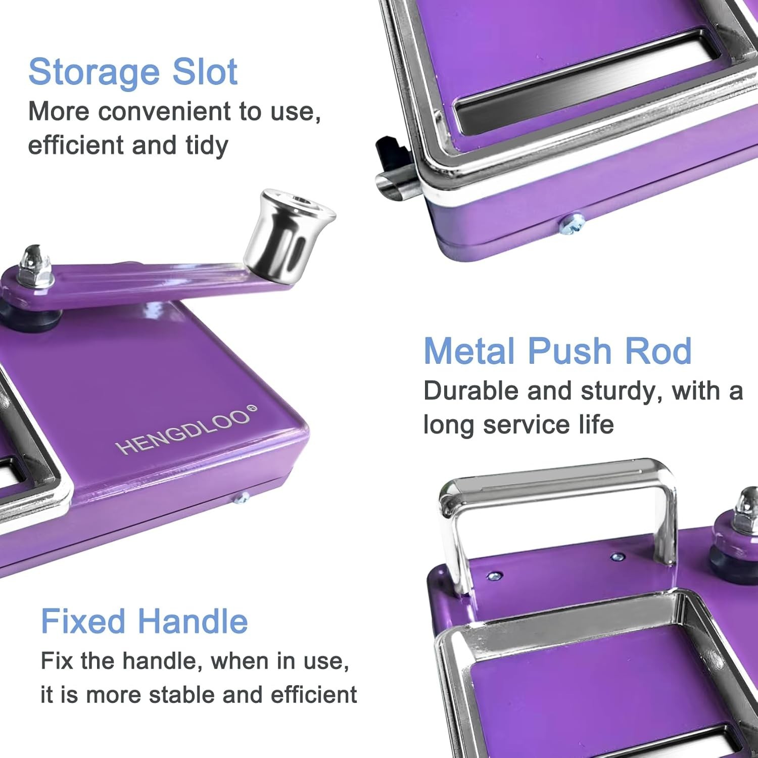 Compact Purple Cigarette Rolling Machine, Manual Design for Effortless Rolling