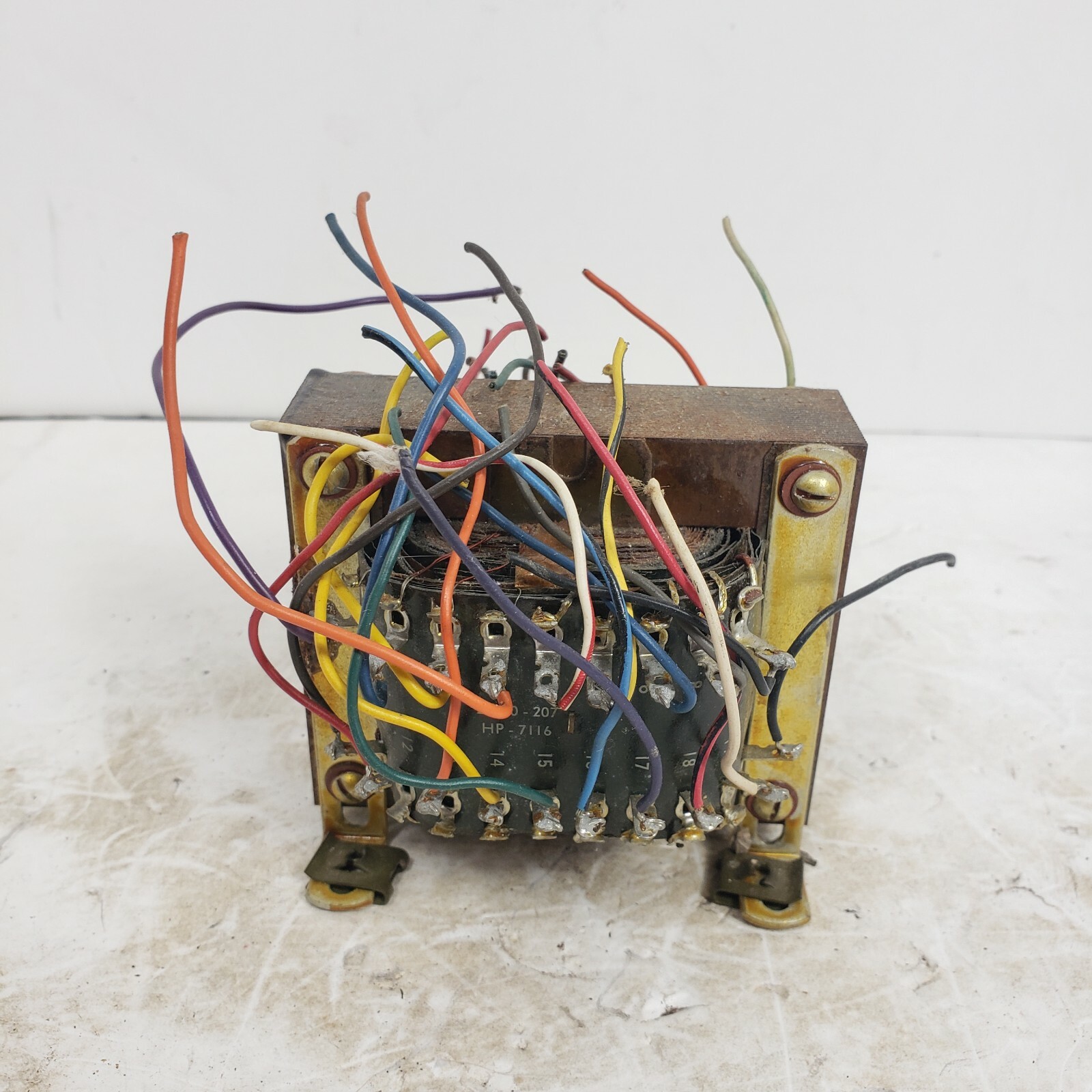 Vintage Industrial Transformer HP-7116 Multiple wire 30+ 10ohms