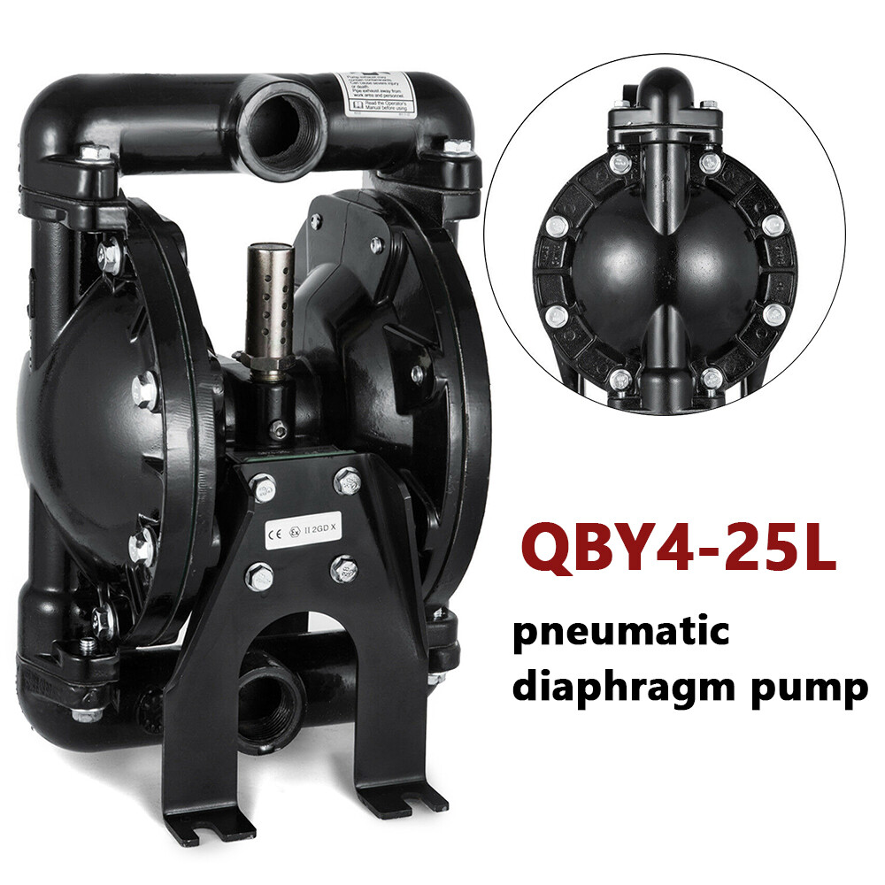 Air-Operated Waste Oil Transfer Pump 35Gpm Pneumatic Dual Diaphragm Pump 120PSI