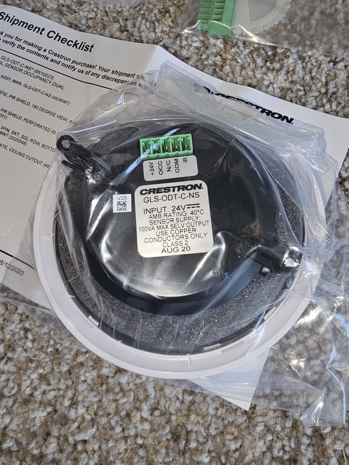 Crestron GLS-ODT-C-NS Dual-Technology Occupancy Sensor 6510223