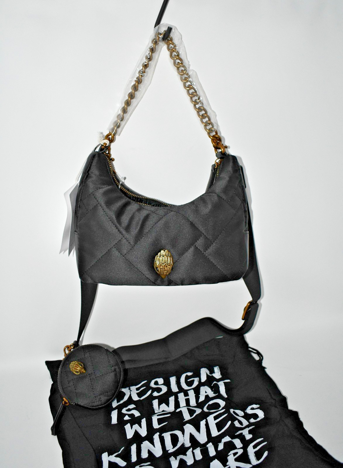 KURT GEIGER LONDON Recycled Multi Crossbody in Black NWT