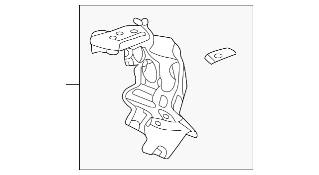 Genuine GM Front Driver Side Bumper Cover Outer Support Bracket 84742543