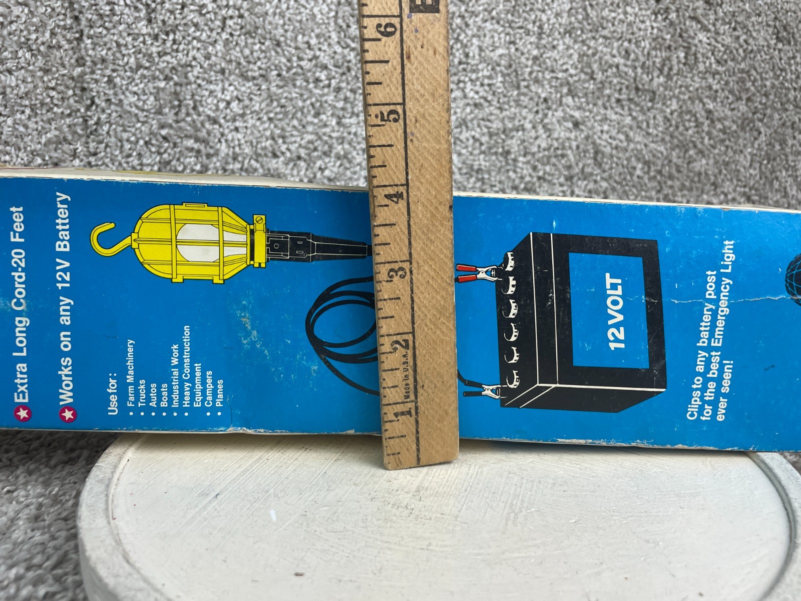 Vintage 12-Volt Trouble Light Hook Hands Free Positioning Tested/Works