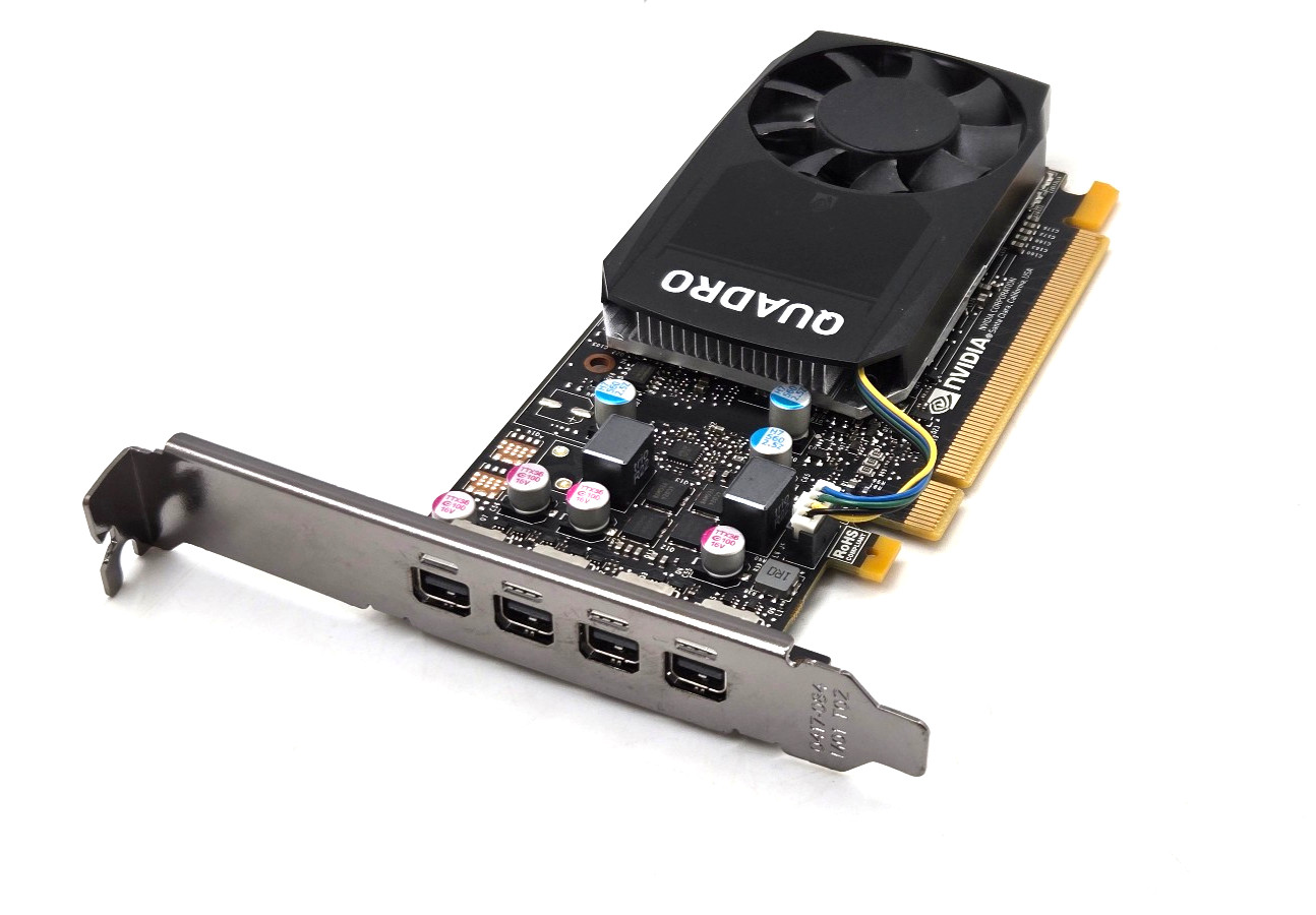 NVIDIA Quadro P600 2GB GDDR5 GPU High Profile Bracket 4x Mini DisplayPort.