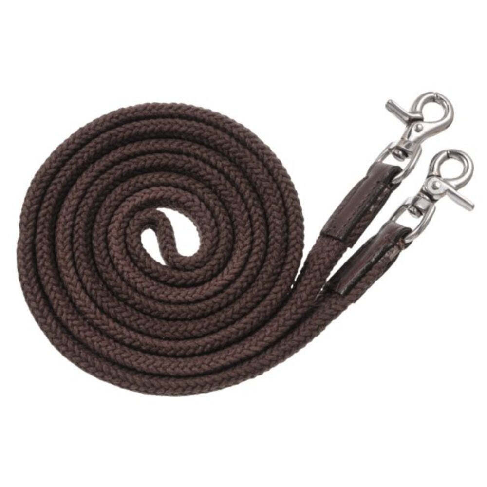 New! Flat cotton DELUXE ROPING REINS w/ Scissor swivel snap ends 3 COLORS!