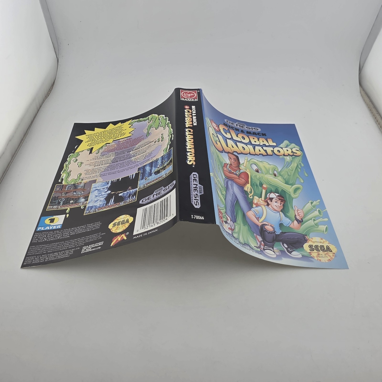 Mick & Mack Global Gladiators - Case Only - Sega Genesis - Authentic (No Game)
