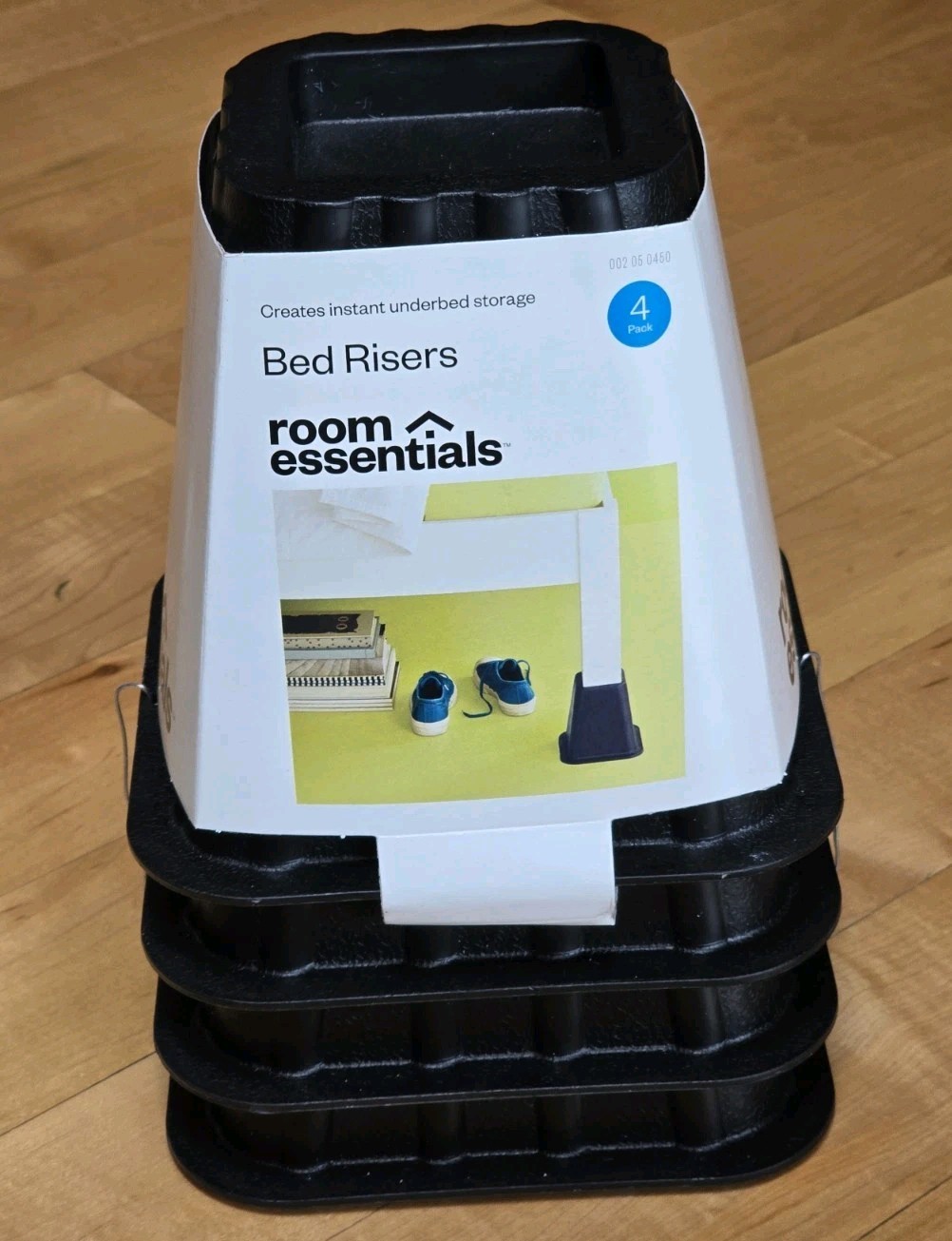 4pk Bed Risers Espresso