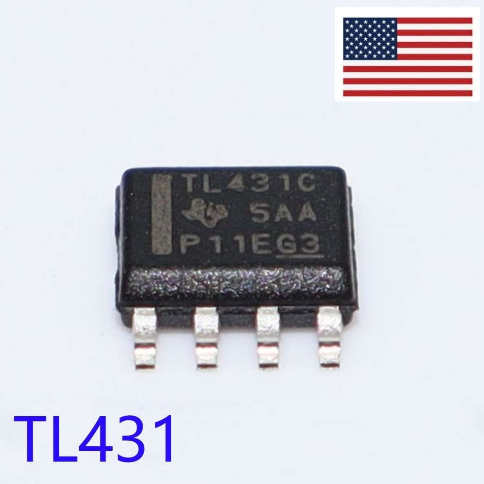 10pcs TL431 Adjustable Precision Shunt Regulator IC 2.5V Reference SOP-8