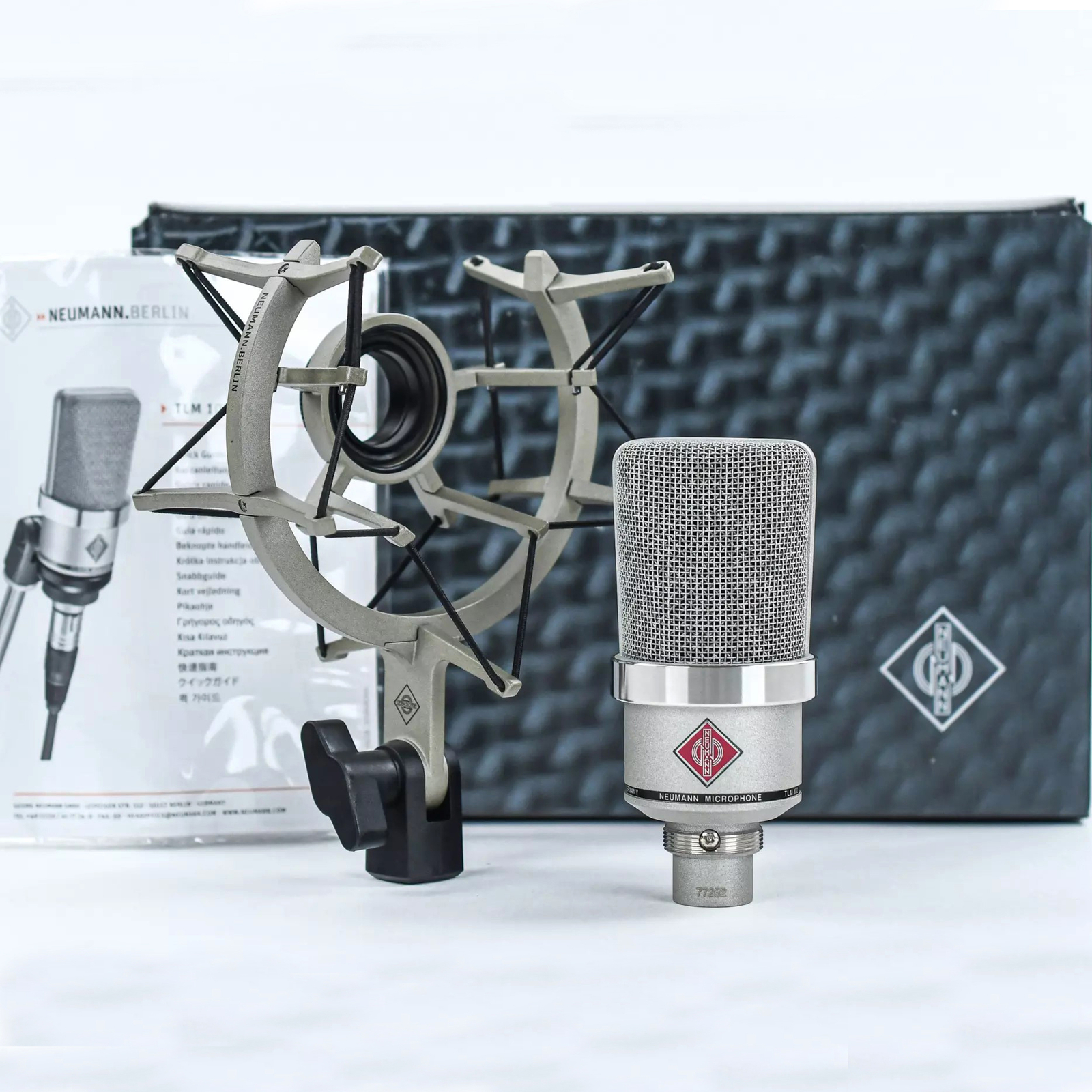 US Neumann TLM 102 Large Diaphragm Condenser Microphone Studio Set w/ Shockmount