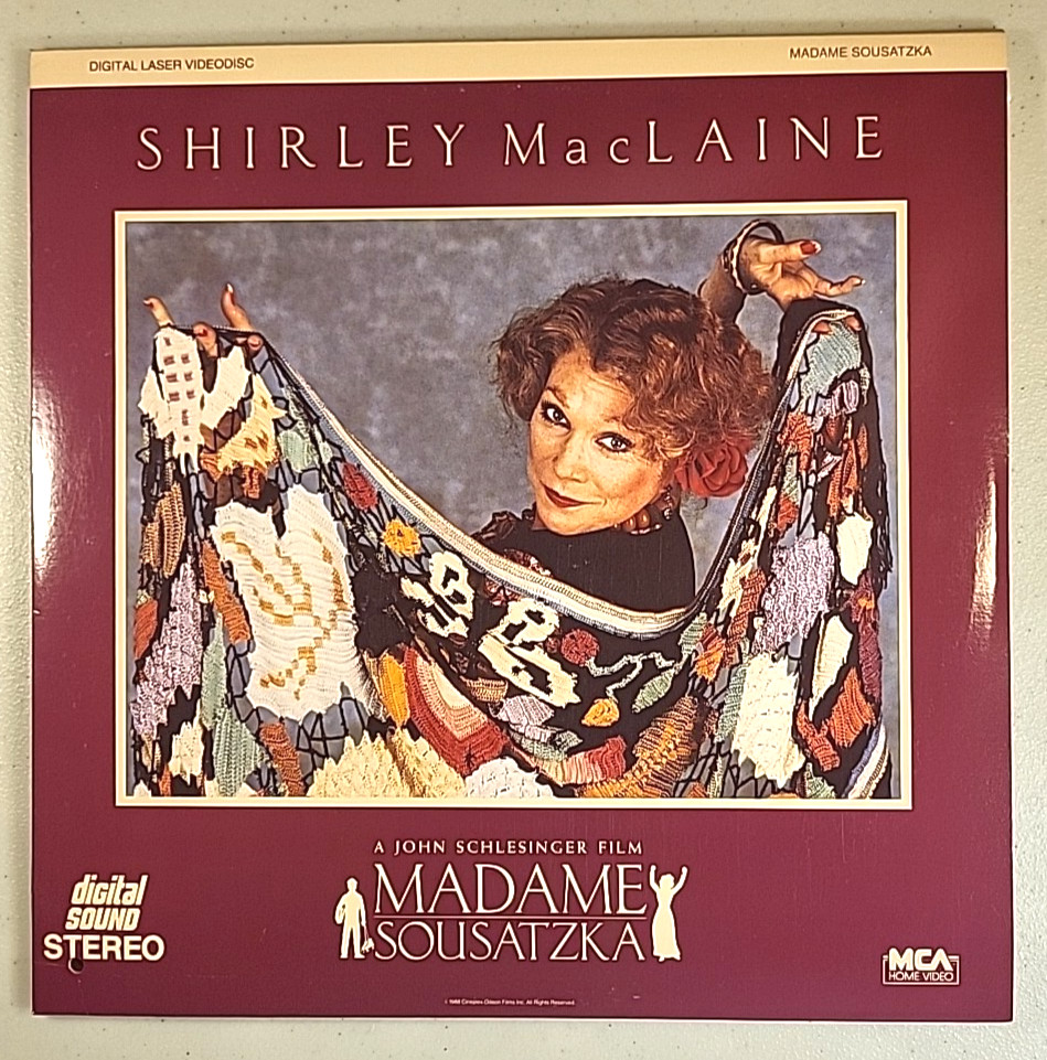 MADAME SOUSATZKA (1988 film) *LASERDISC* 2-discs (VG & LN) Shirley MacLaine