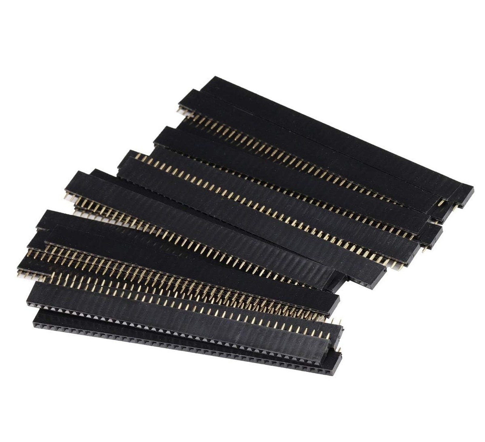 20PCS Single Row Straight Female Pin Socket Pin Header Connector Pin Strip 2....