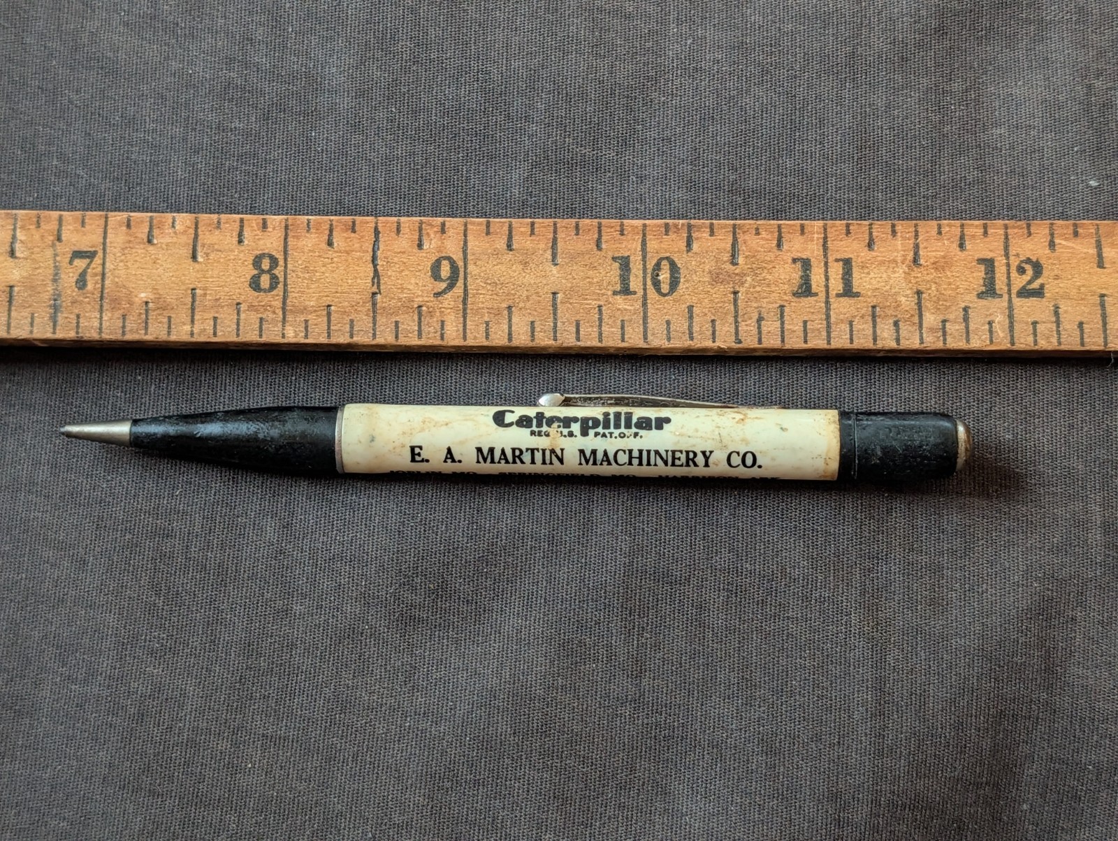 caterpillar dealership advertising mechanical pencil, Joplin Springfield Missour