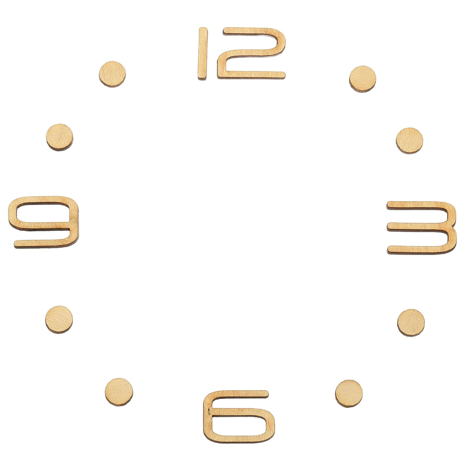 Wooden Clock Numbers Kit,for Clock Replacement, Arabic Numerals