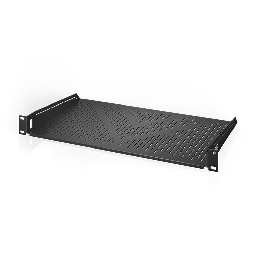 AC Infinity Vented Cantilever 1U Universal Rack Shelf, 10 Deep, for 19” equipmen