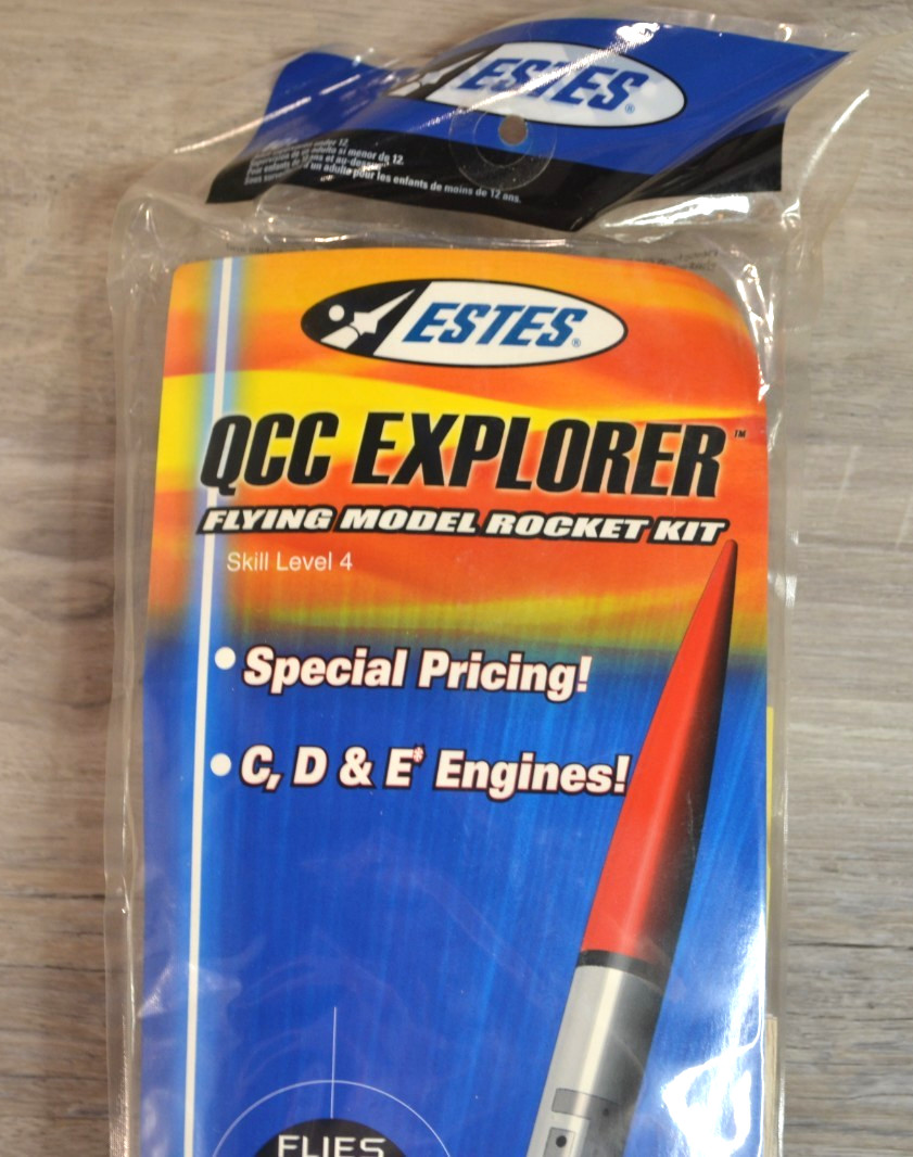 Estes QCC Explorer Flying Model Rocket Kit - Skill Level 4 - Sealed