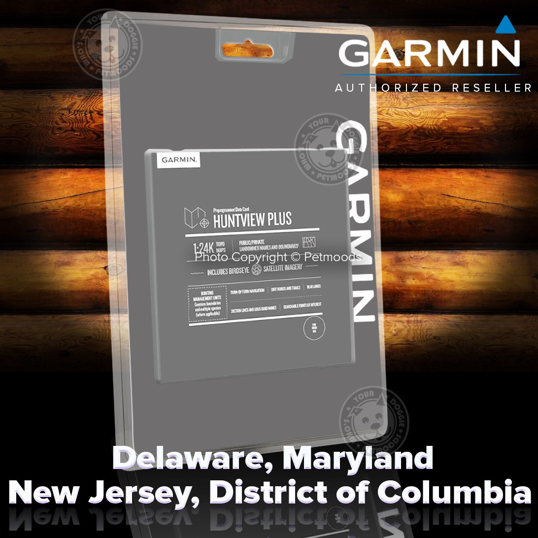 Garmin HuntView Plus Maps MD + DE + DC + NJ - Birdseye Satellite Imagery microSD