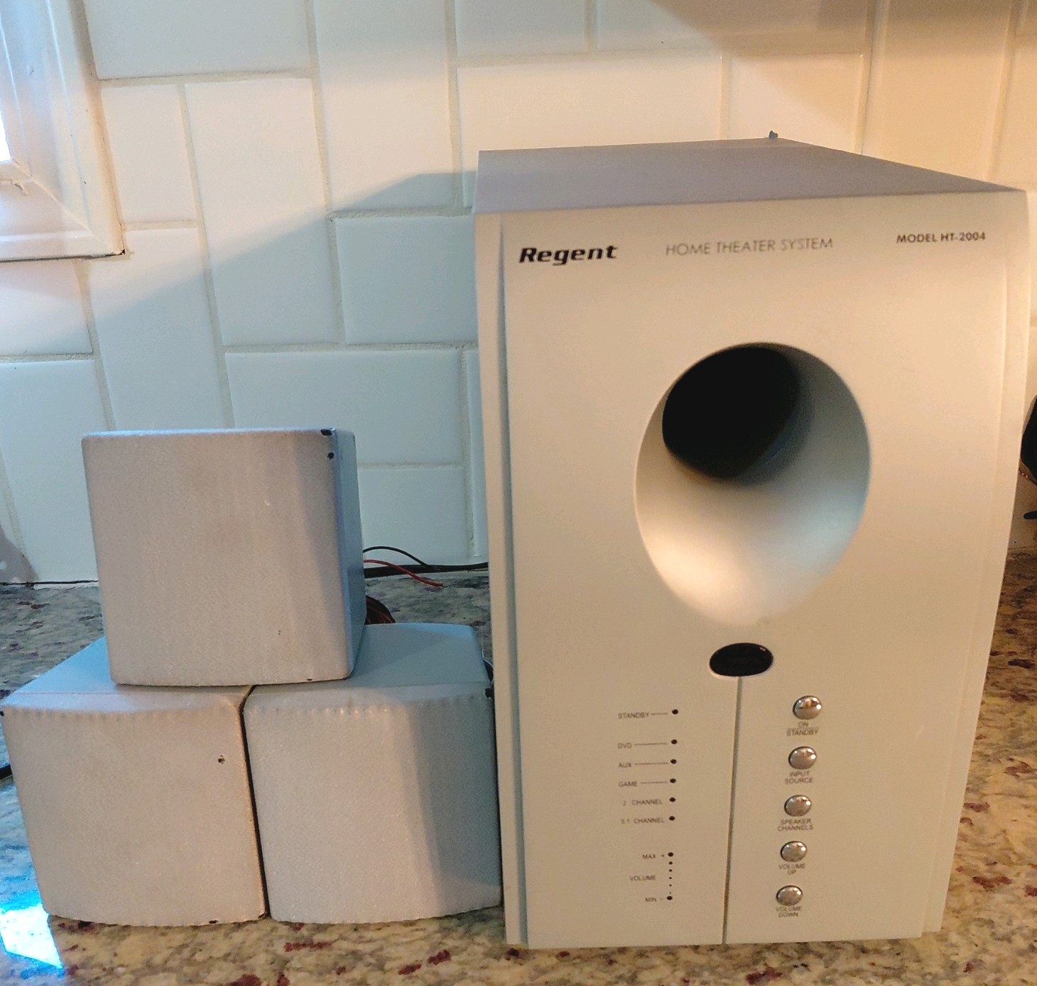 Regent HT-2004 Silver Audio Input/Output  Home Theatre Speaker
