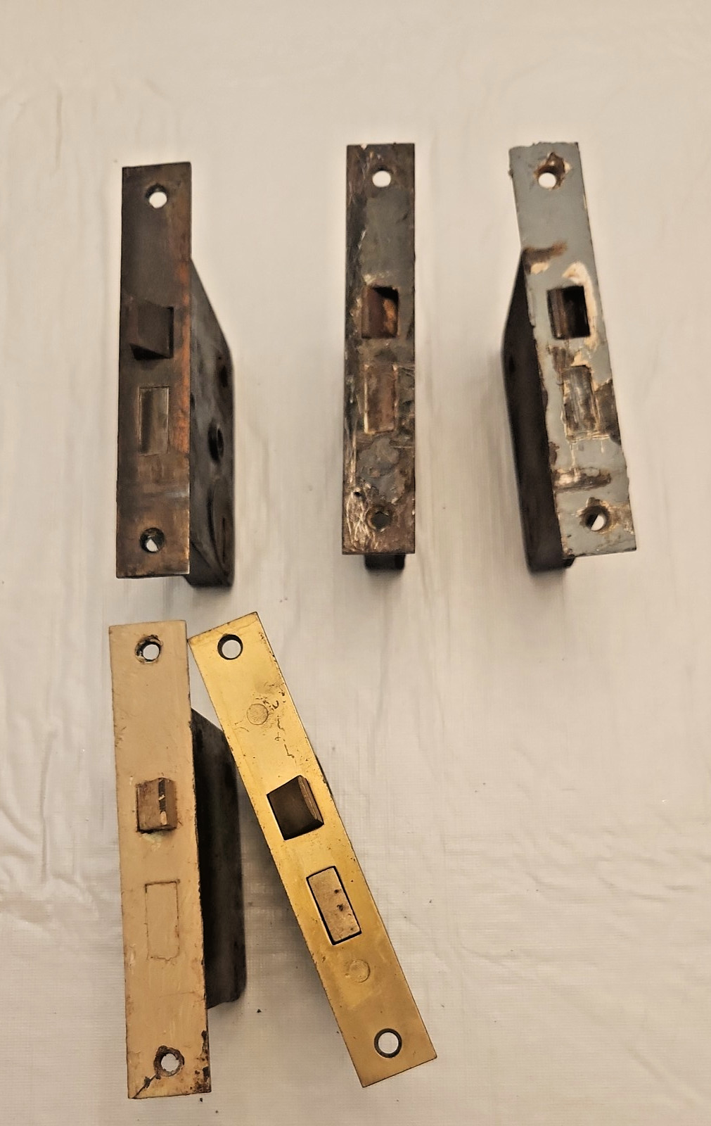 Vintage Antique Door Lock Lot of 5 - Restoration parts or repair