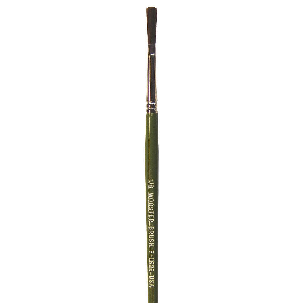 WOOSTER F1625-1/8 Paint Brush,1/8 in,Artist,Ox Hair,Soft 2AJR1