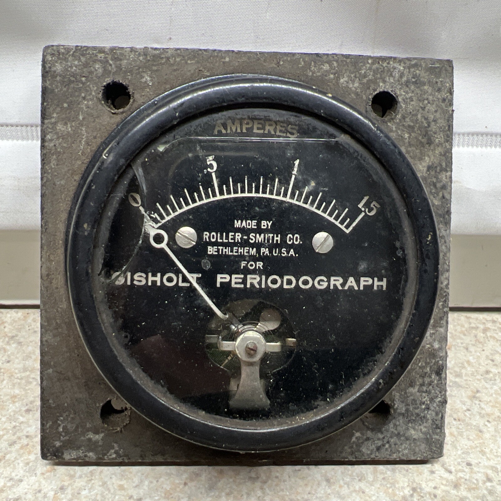 Vintage Gisholt Periodograph Amp Meter Roller-Smith UNTESTED