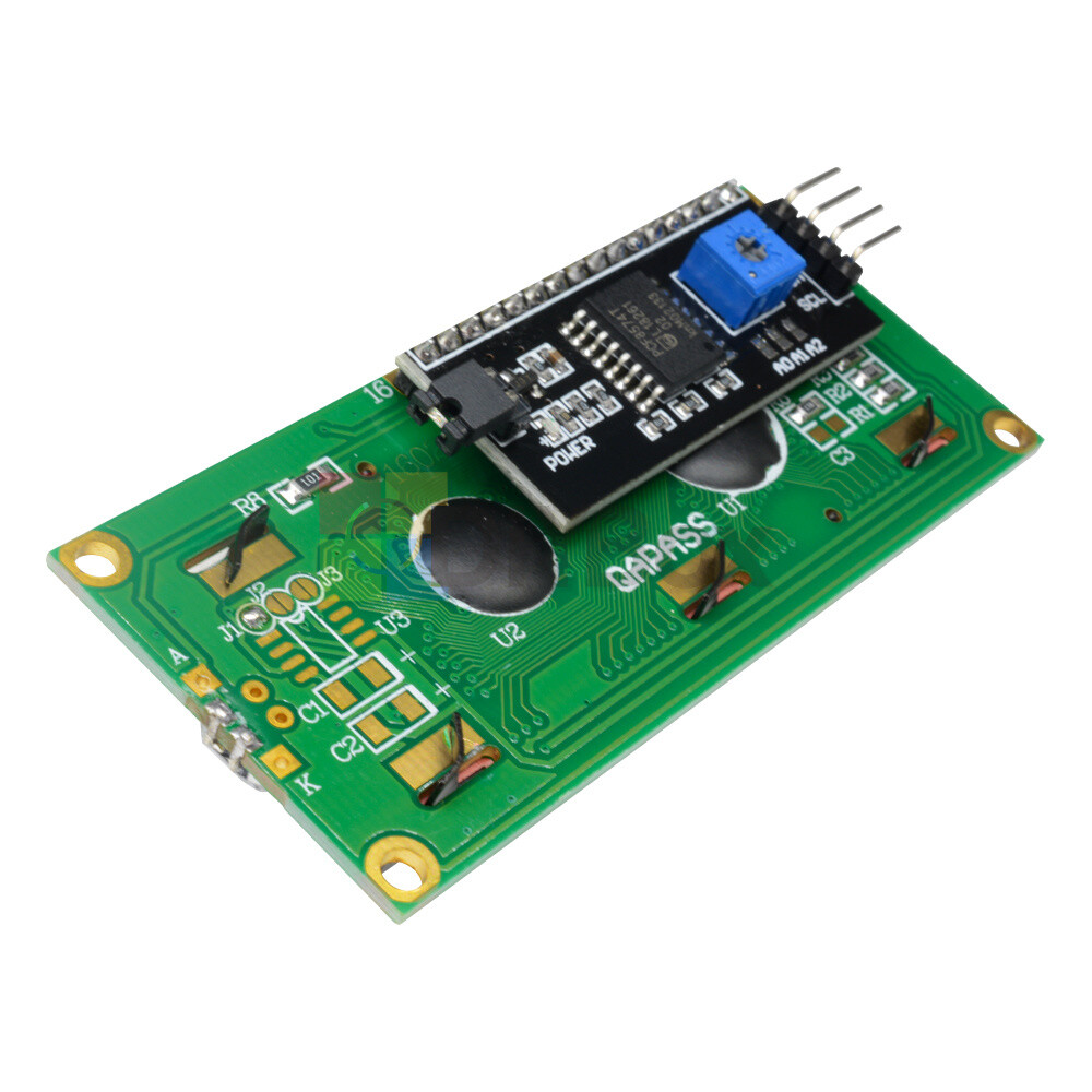 IIC/I2C/TWI/SP​​I Serial Interface 16X2 Character Blue 1602 LCD Display Module