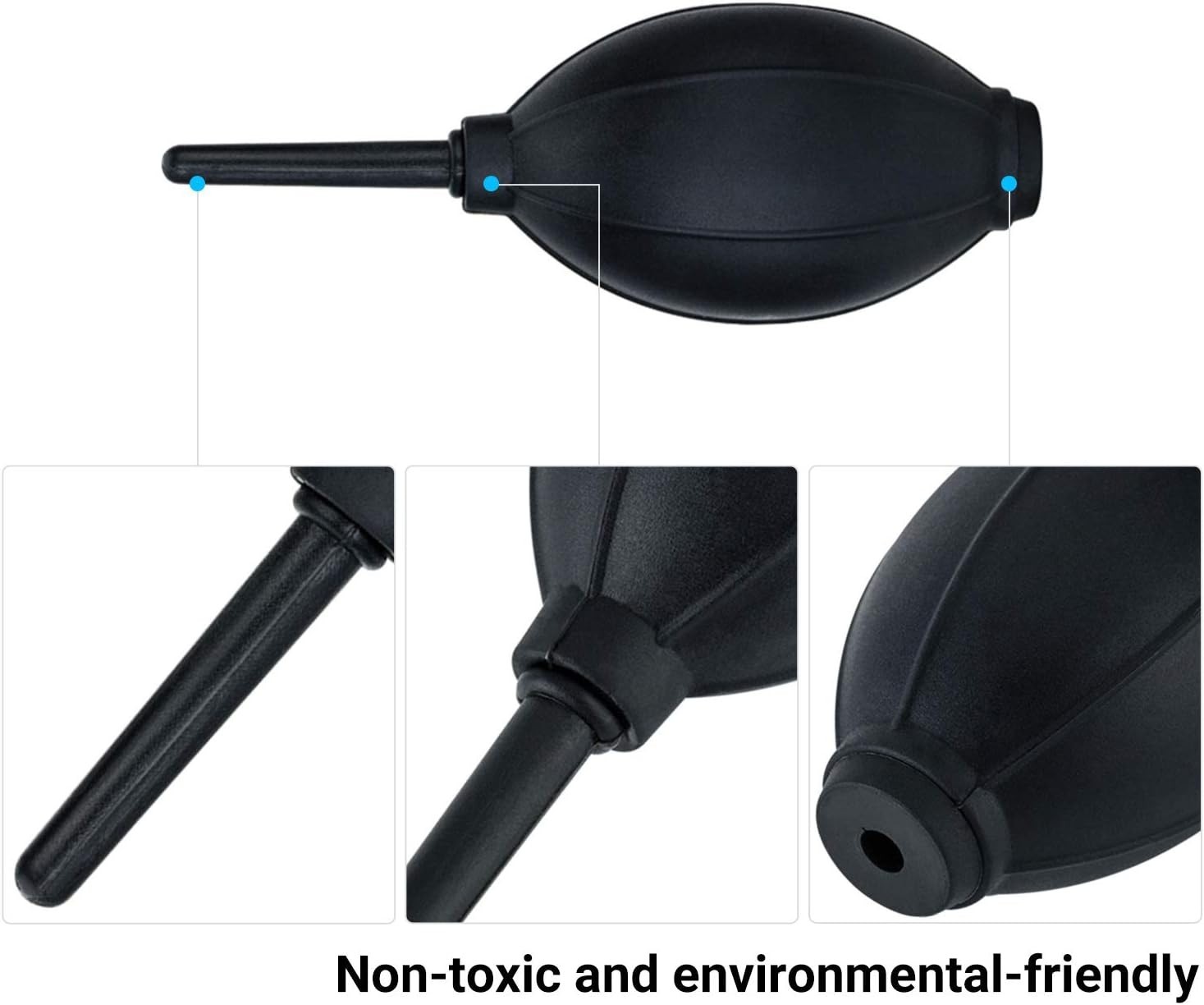 Dust Free Cleaning Tool: Multipurpose Silicone Air Blower with Microfiber Cloth