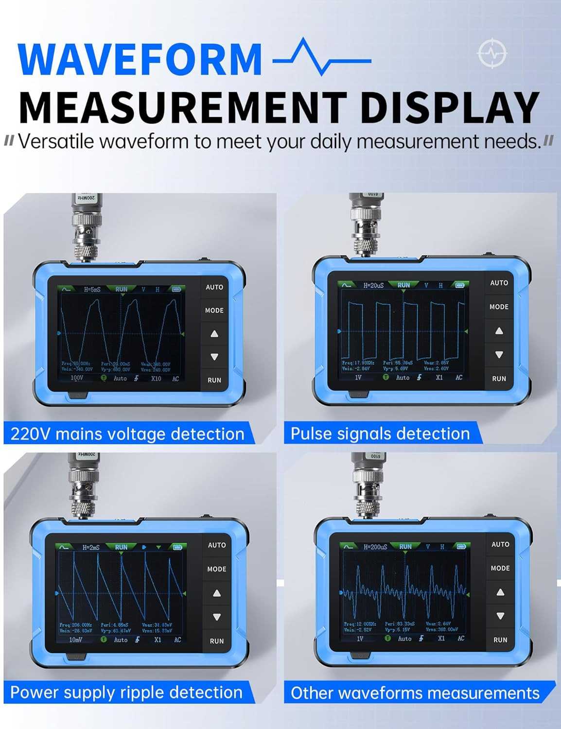 DSO-510 Handheld Oscilloscope/Dds Signal Generator 2 in 1, Digital Portable A...