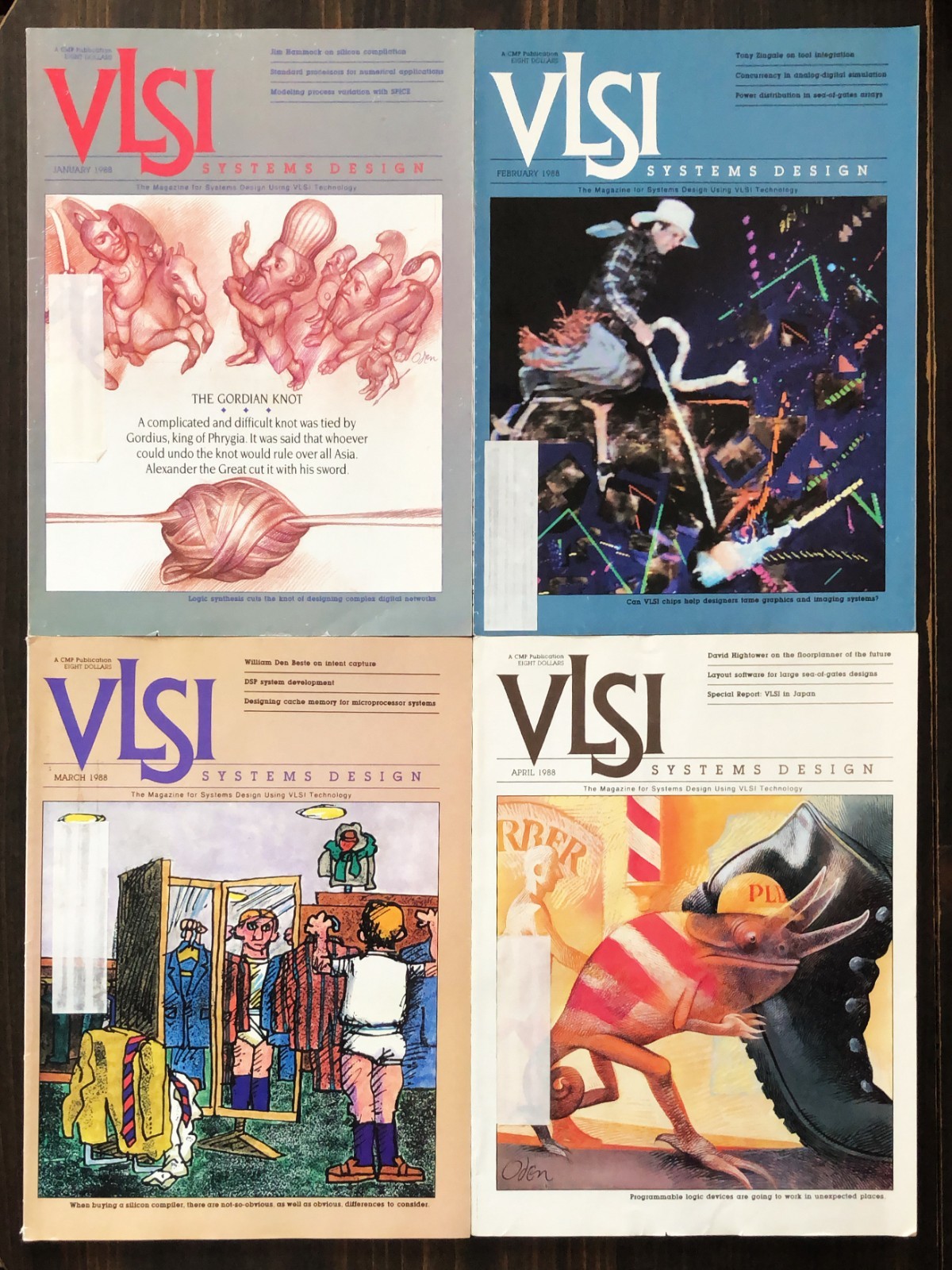 1988 VSLI Design Magazine - Lot 0f 4
