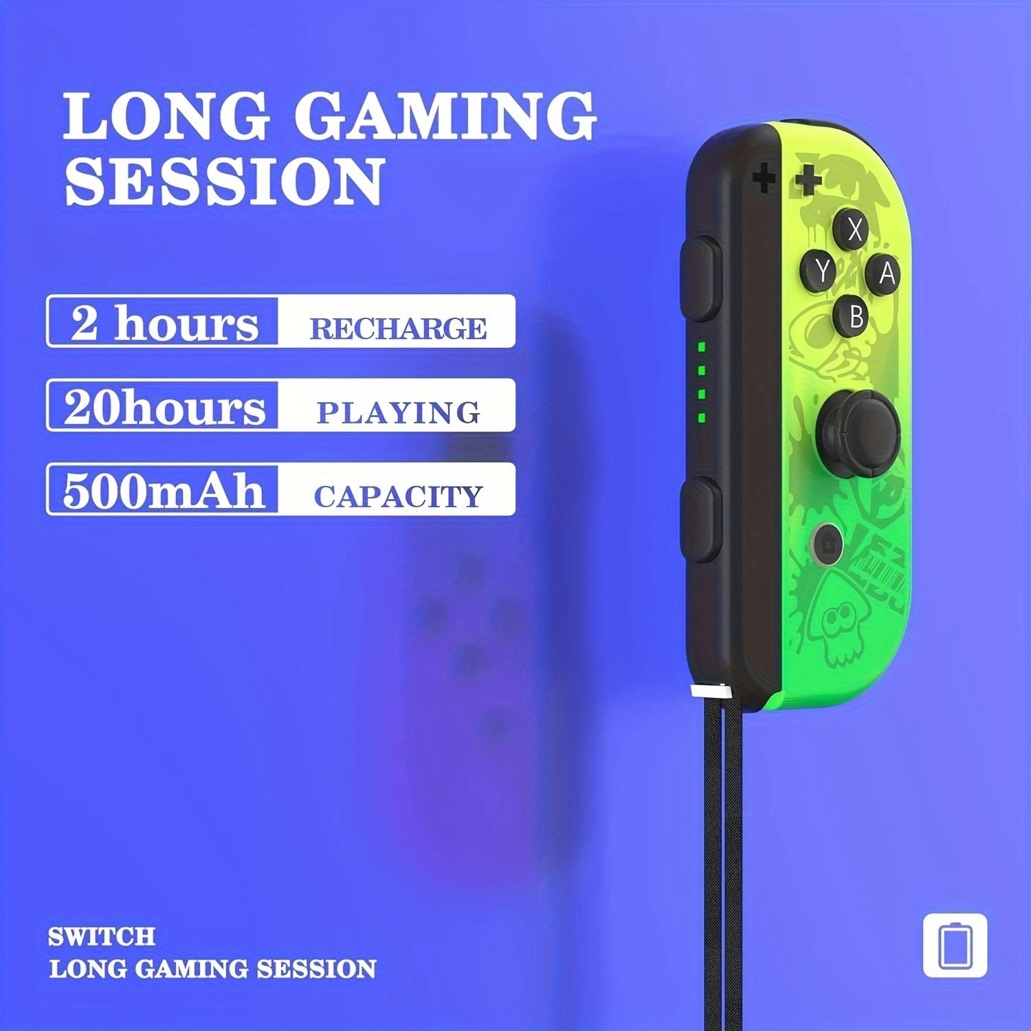 Wireless Dual Game Controller Pair Motion Sensor Rechargeable Gamepad