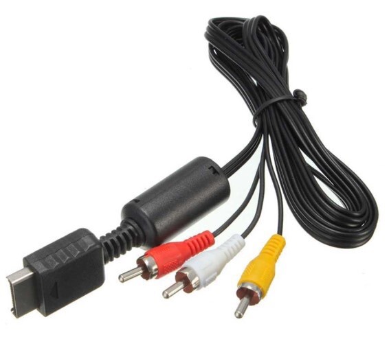 PLAYSTATION 3 PS1 PS2 PS3 RCA Composite AUDIO VIDEO AV CABLE 6FT