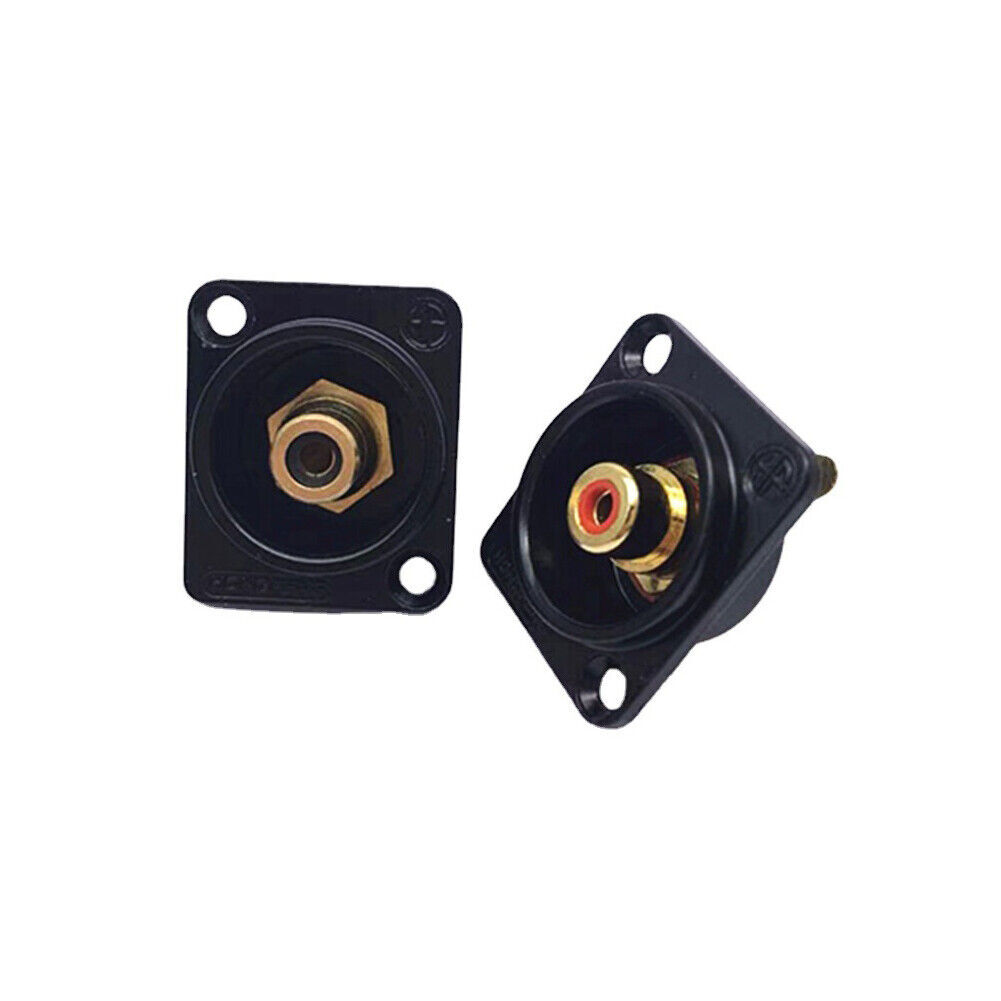 2/4/10pcs Female RCA Panel Mount Socket Connector Base Plate Welding Module